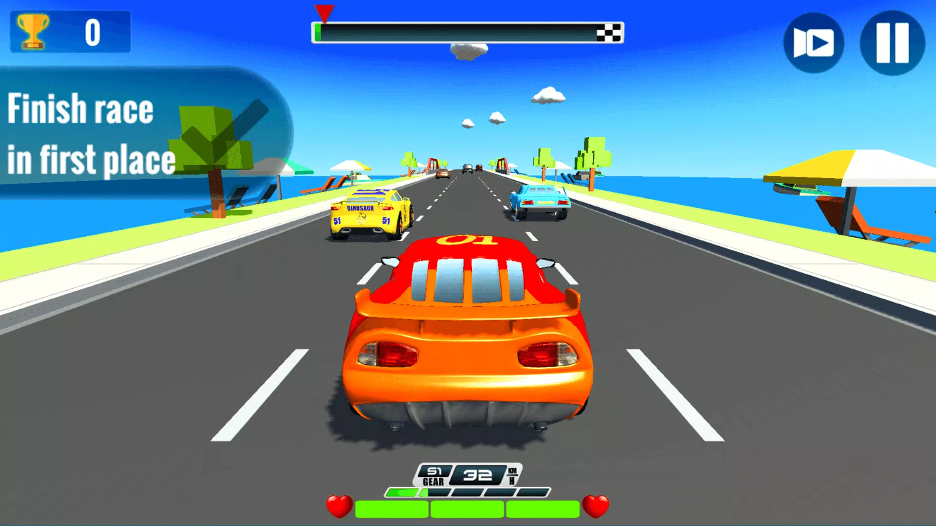 course automobile pour enfants Capture d’écran 4
