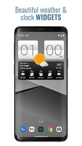 Sense V2 Flip Clock & Weather Ảnh chụp màn hình 1