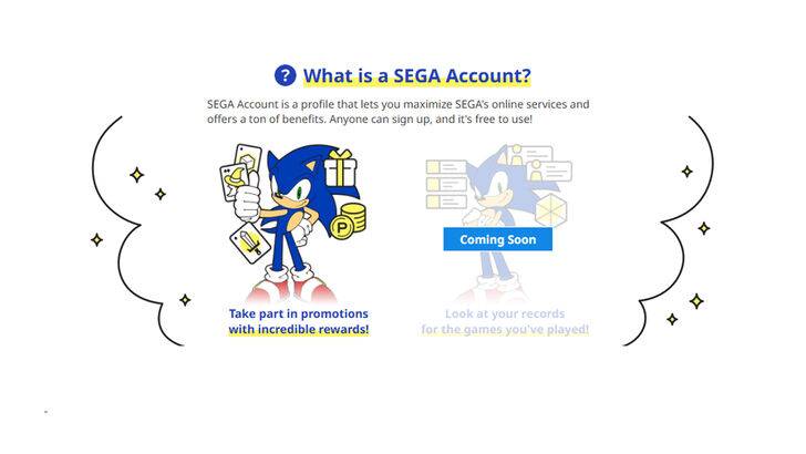 Sega Account Benefits