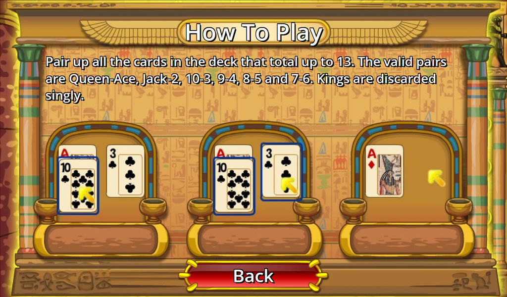 Egypt Pyramid Solitaire Captura de pantalla 1