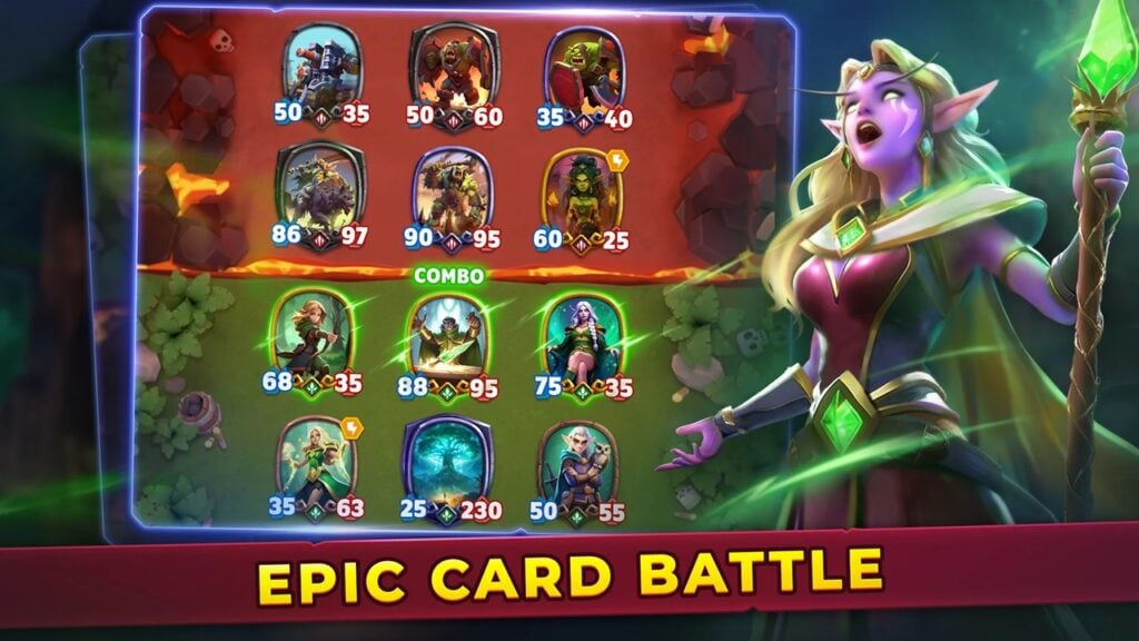 ယခုအခါ Android သည် Arcane Rush- တိုက်ပွဲကတ်ဂိမ်းကို ကြိုဆိုပါသည်။