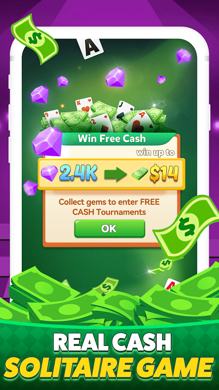 Solitaire Clash-Win Cash स्क्रीनशॉट 4