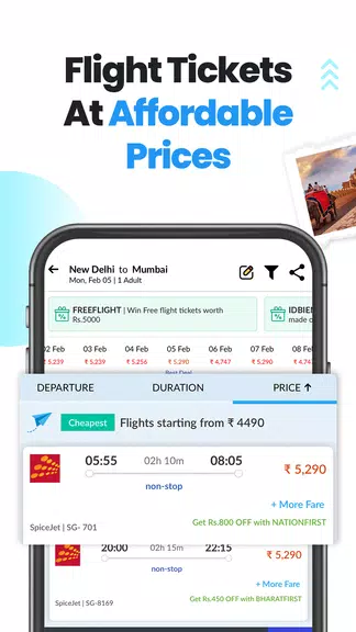 EaseMyTrip Flight, Hotel, Bus應用截圖第3張