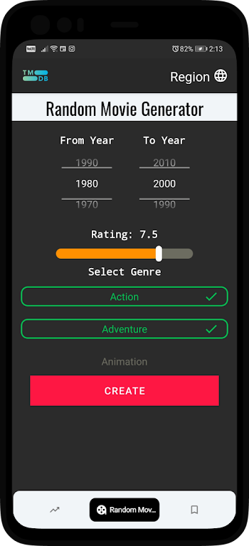 Random Movie Generator And Sug Captura de pantalla 2