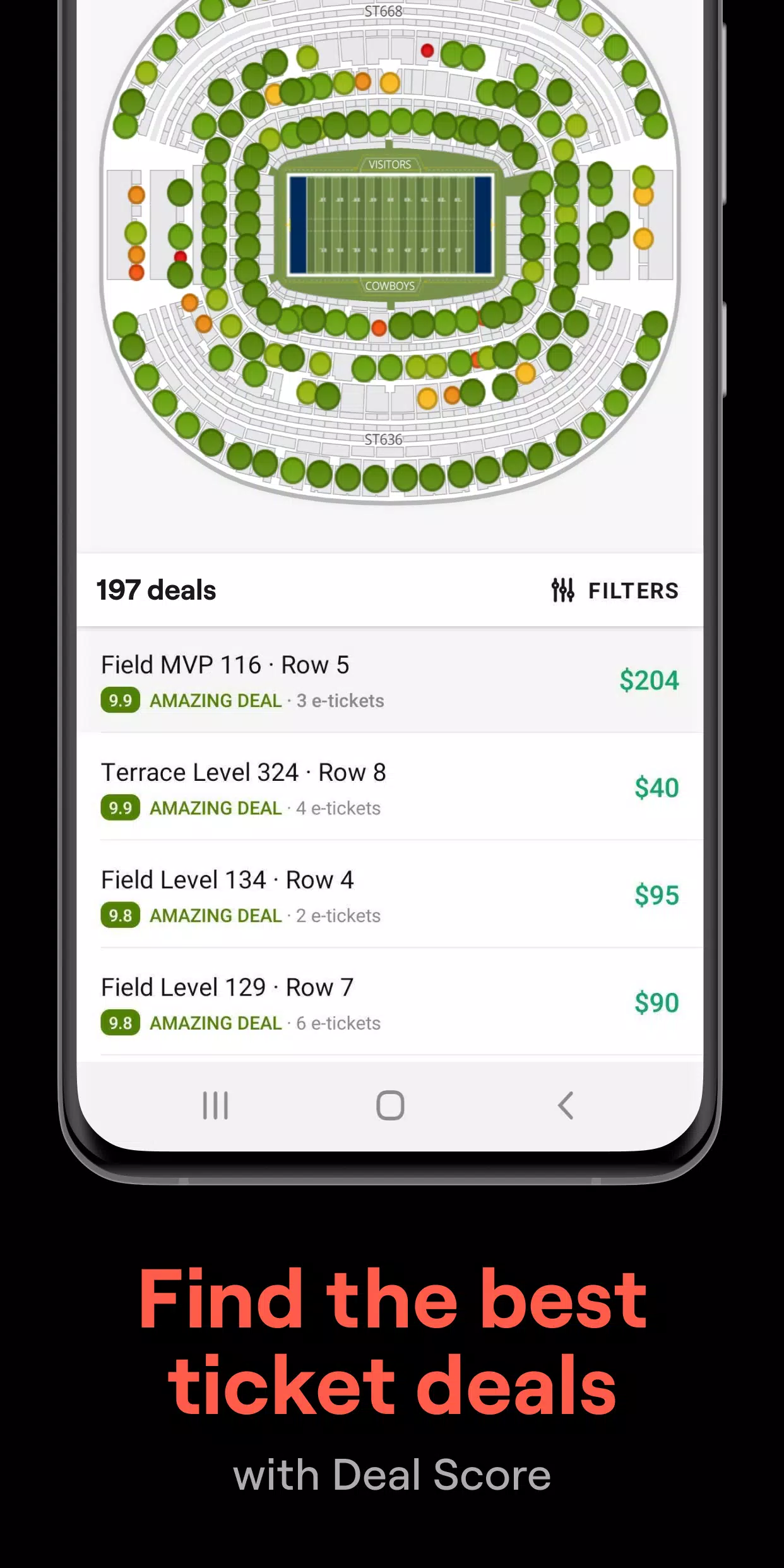 SeatGeek Schermafbeelding 2