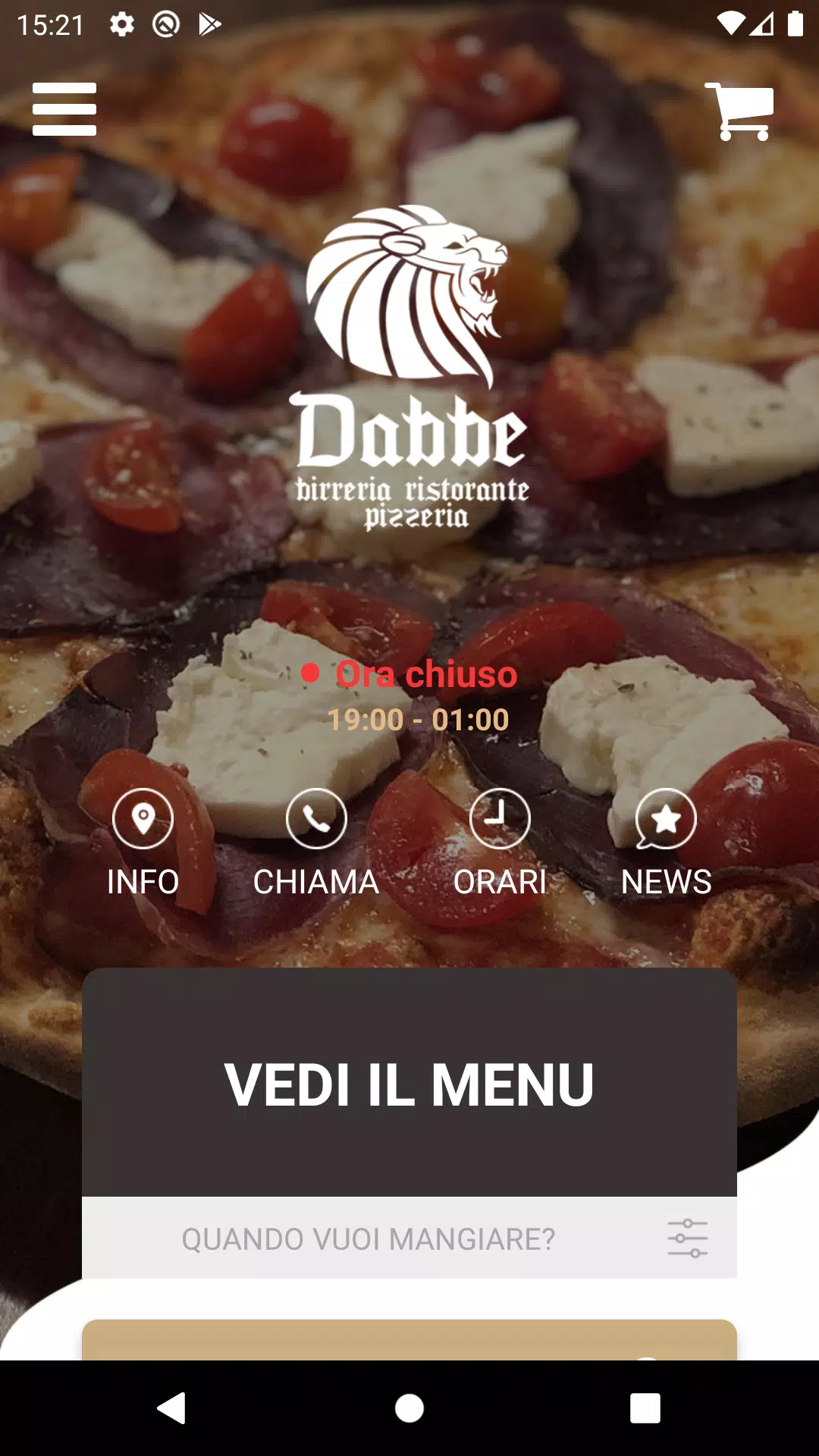 Pizzeria Dabbe Captura de pantalla 1