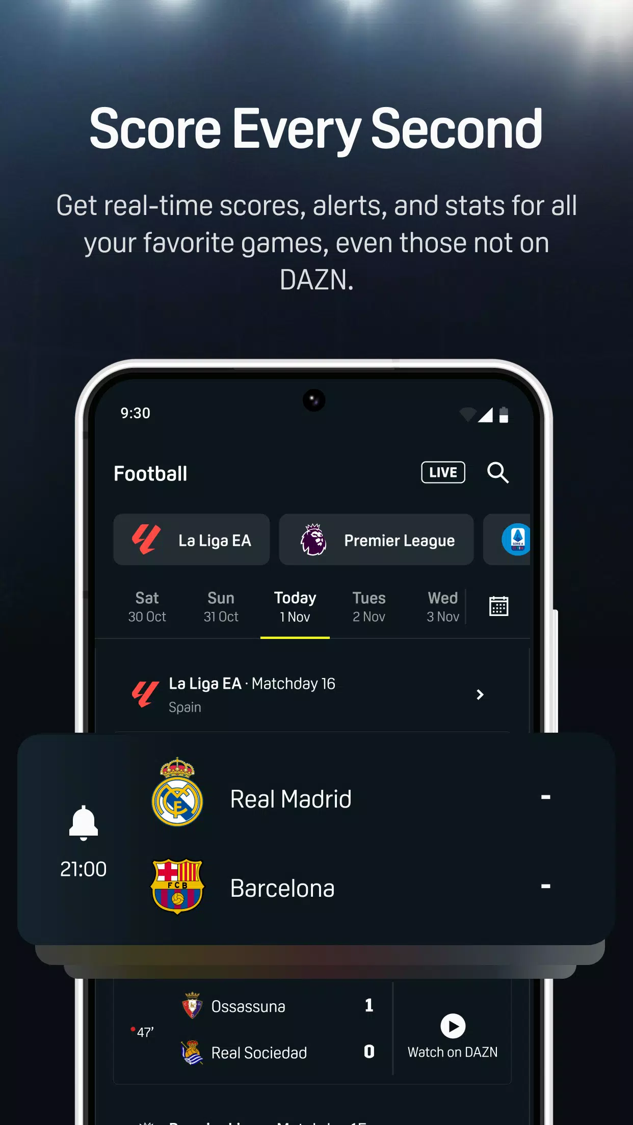 DAZN - Watch Live Sports Screenshot 4