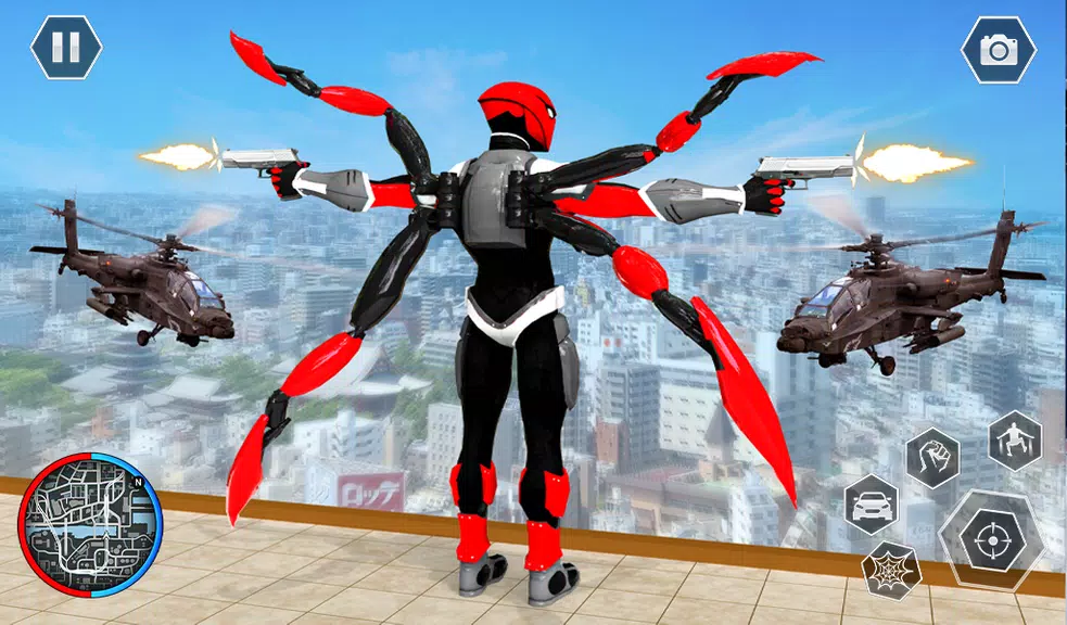 Black Spider Rope SuperHero Screenshot 1