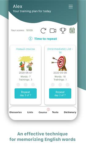 Learn English words & phrases Screenshot 1