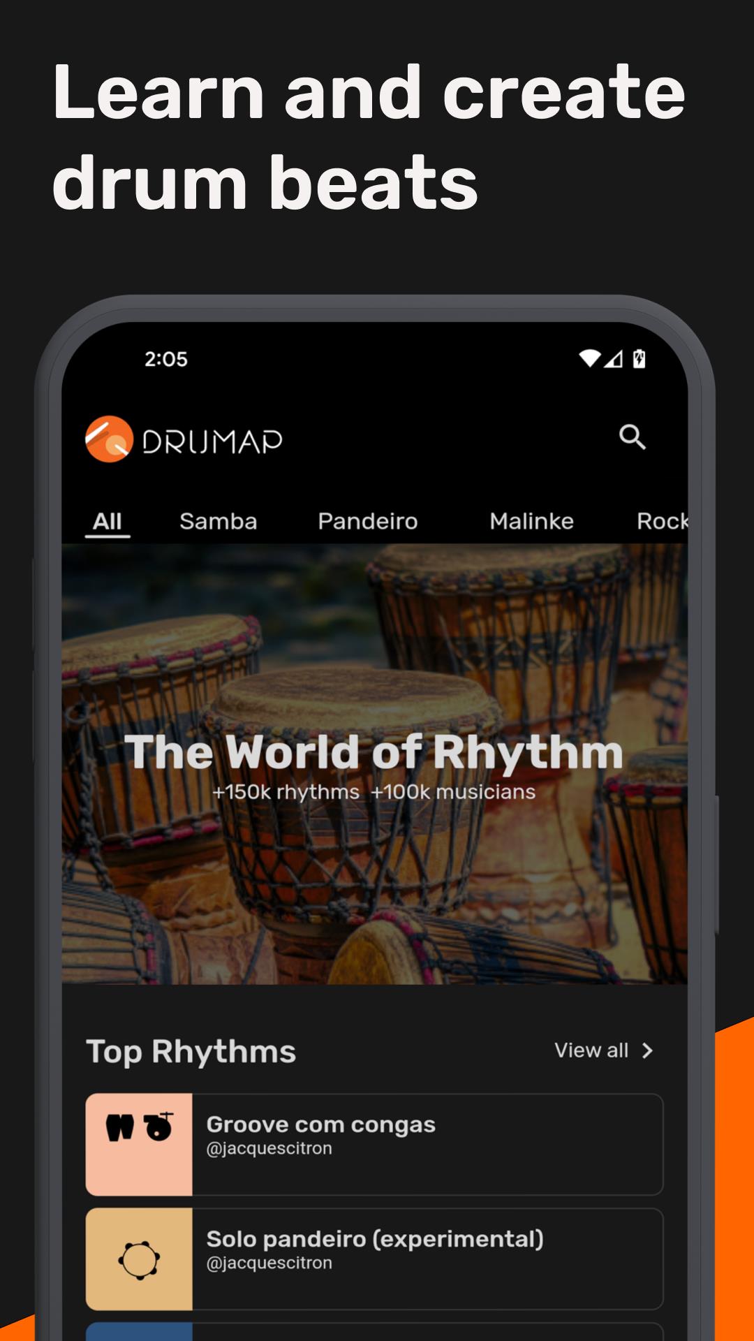 Drumap. O Mundo dos Ritmos Captura de tela 1