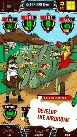 Aviator - idle clicker game Captura de pantalla 1