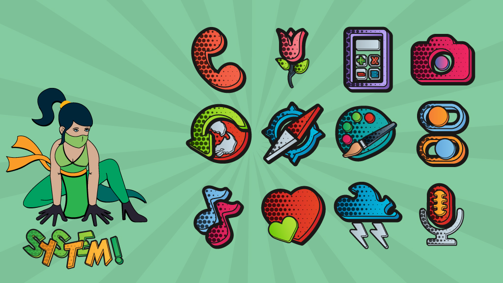 Comics Icon Pack Скриншот 1