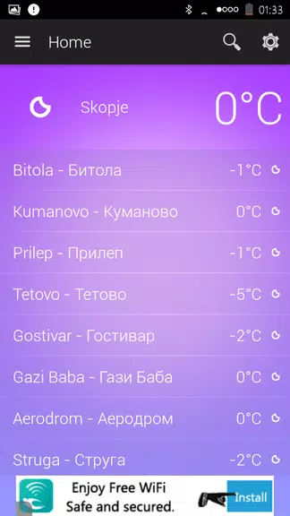 Schermata Macedonia Weather 2