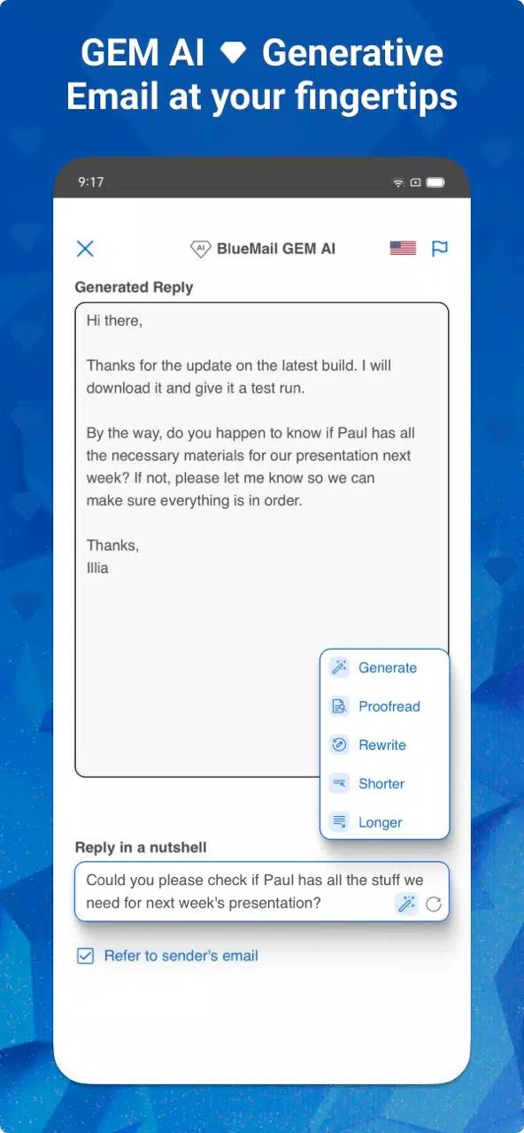 Blue Mail - Email Courriel Capture d’écran 4