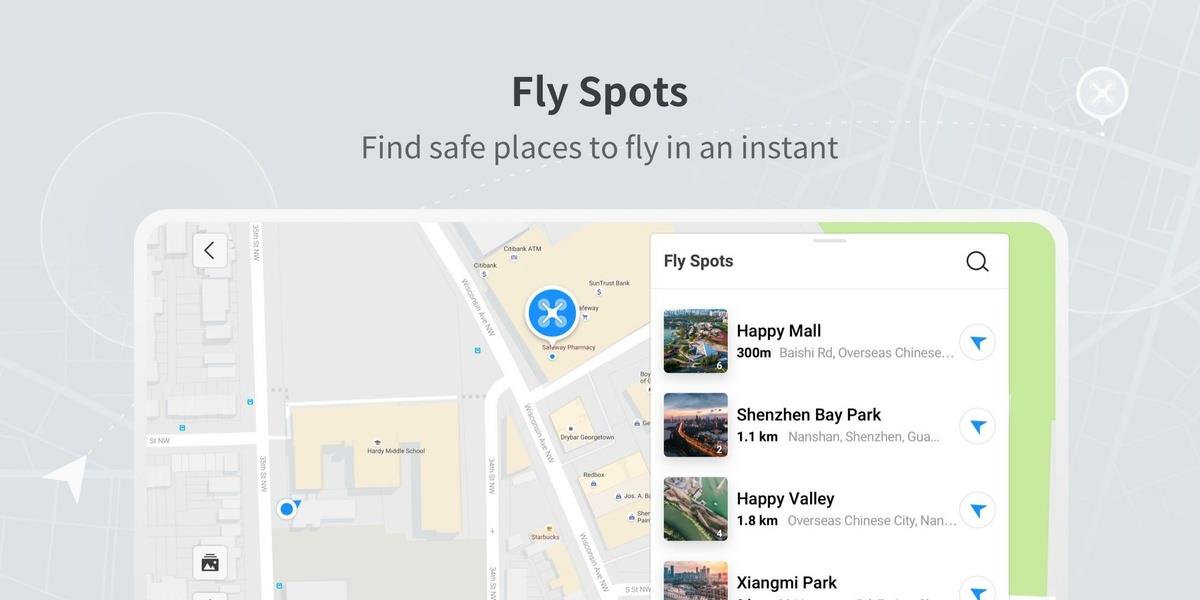 Schermata DJI Fly 1