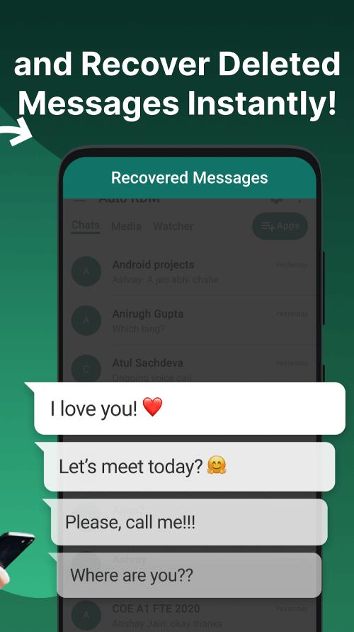 AUTO: Récupérez les messages Capture d’écran 2