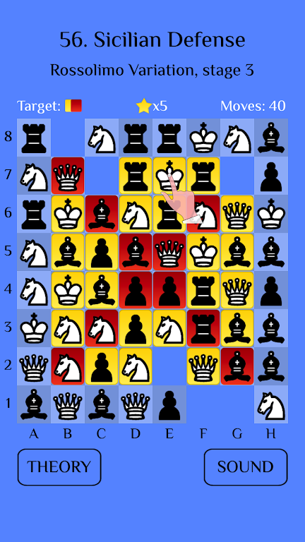 Chess Match-3: Sicilian Capture d’écran 1