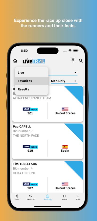 LiveTrail Screenshot 1