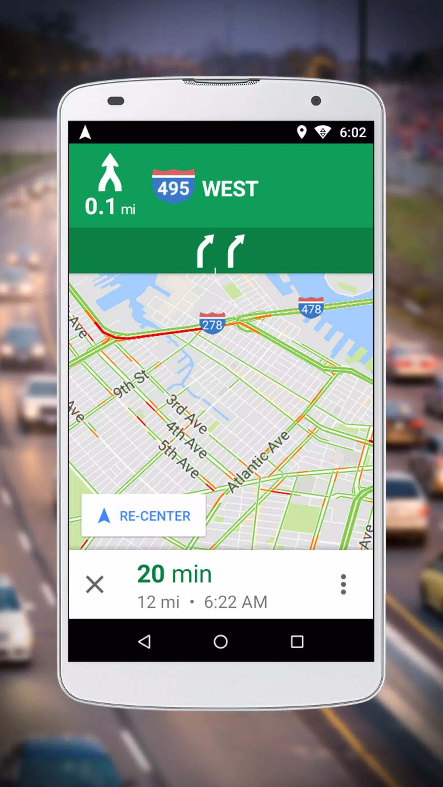 Navegación para Google Maps Go Captura de pantalla 3