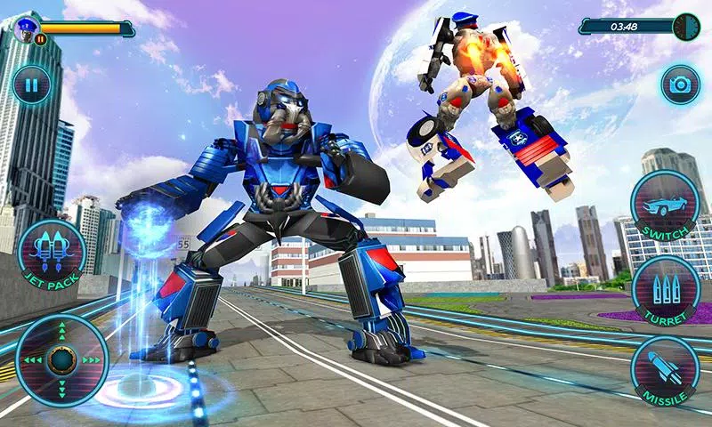 Schermata US Police Robot Car Revenge 3