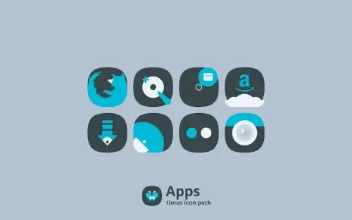 Timus: Rounded Dark Icon Pack應用截圖第4張