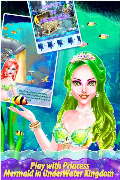 My Little Mermaid - Girls Game Ekran Görüntüsü 3