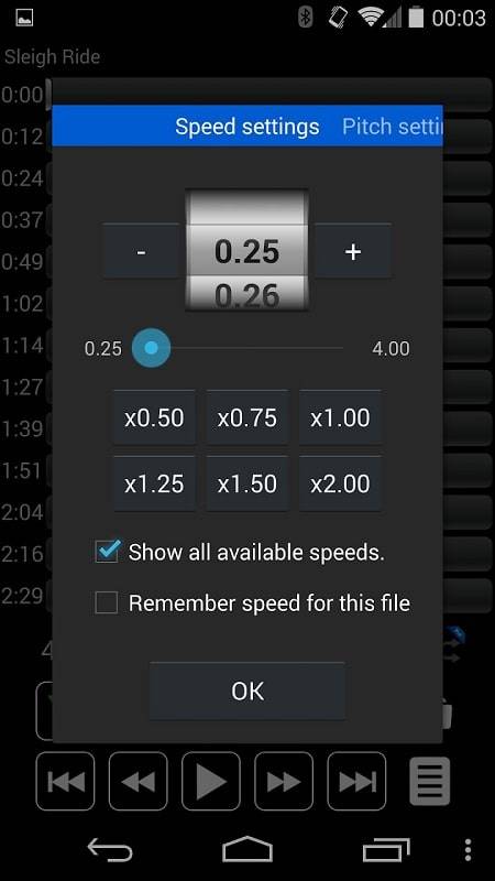 Music Speed Changer: Audipo应用截图第1张
