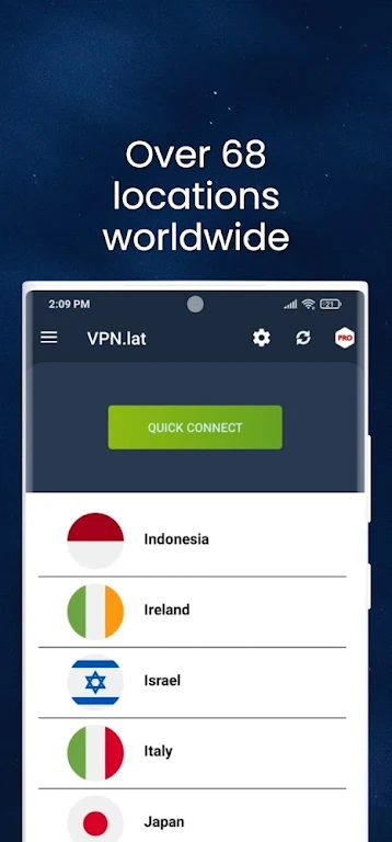 VPN lat : Unlimited Proxy スクリーンショット 3
