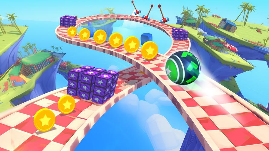3D Super Rolling Ball Race Capture d’écran 2