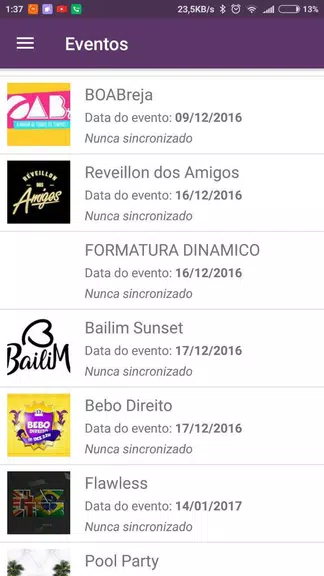 BaladAPP Check-In Captura de tela 2