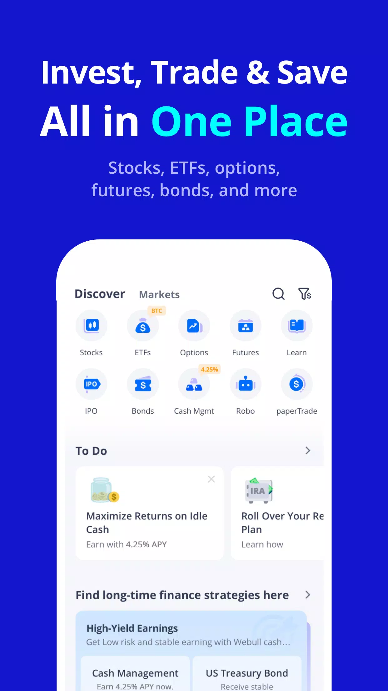 Webull - Stock Quotes & News Captura de pantalla 2