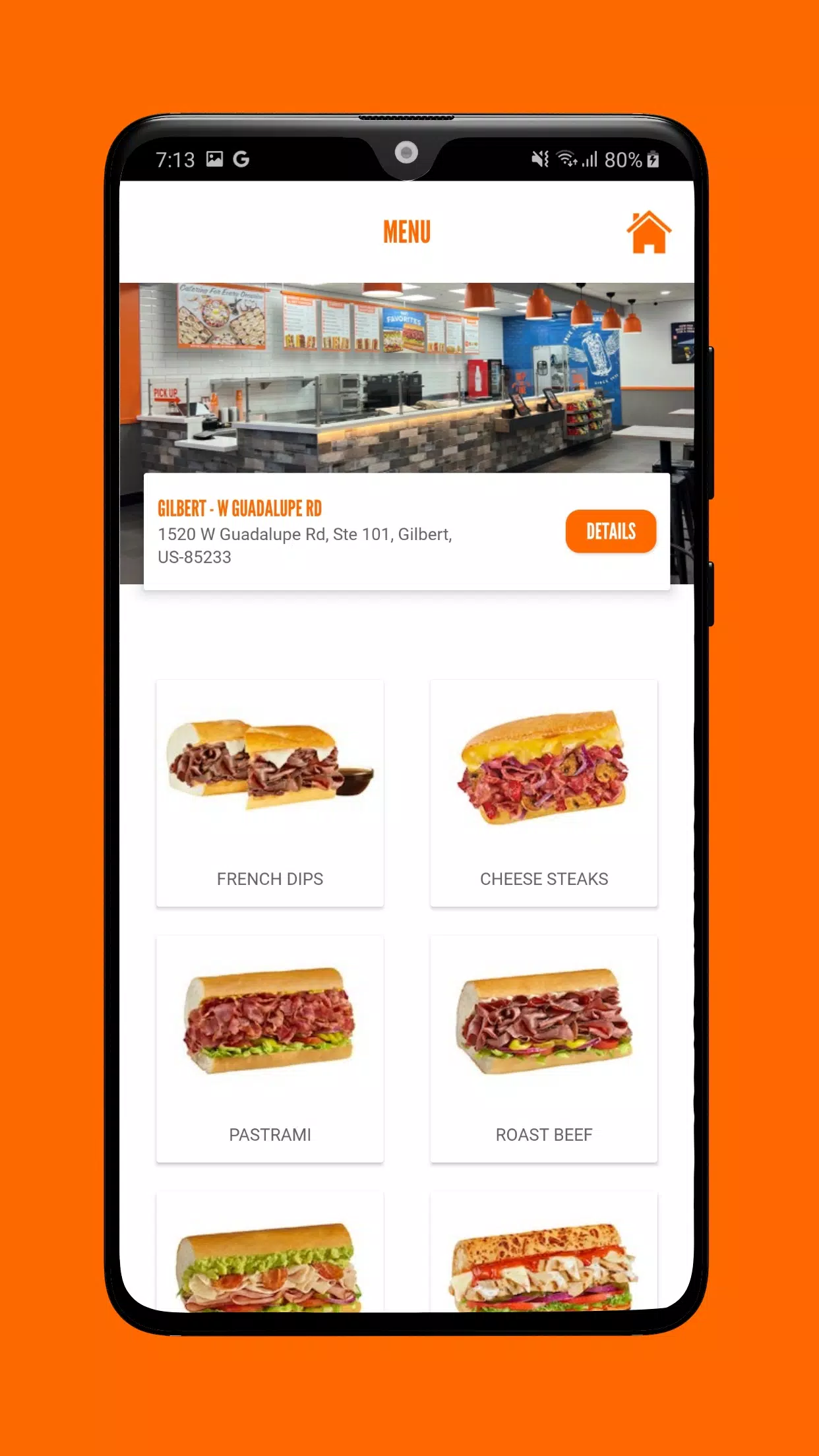 TOGO's Sandwiches应用截图第4张