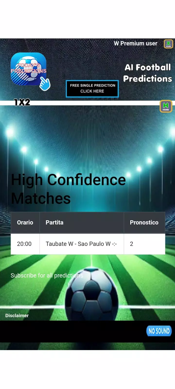 Ai football predictions Tangkapan skrin 3