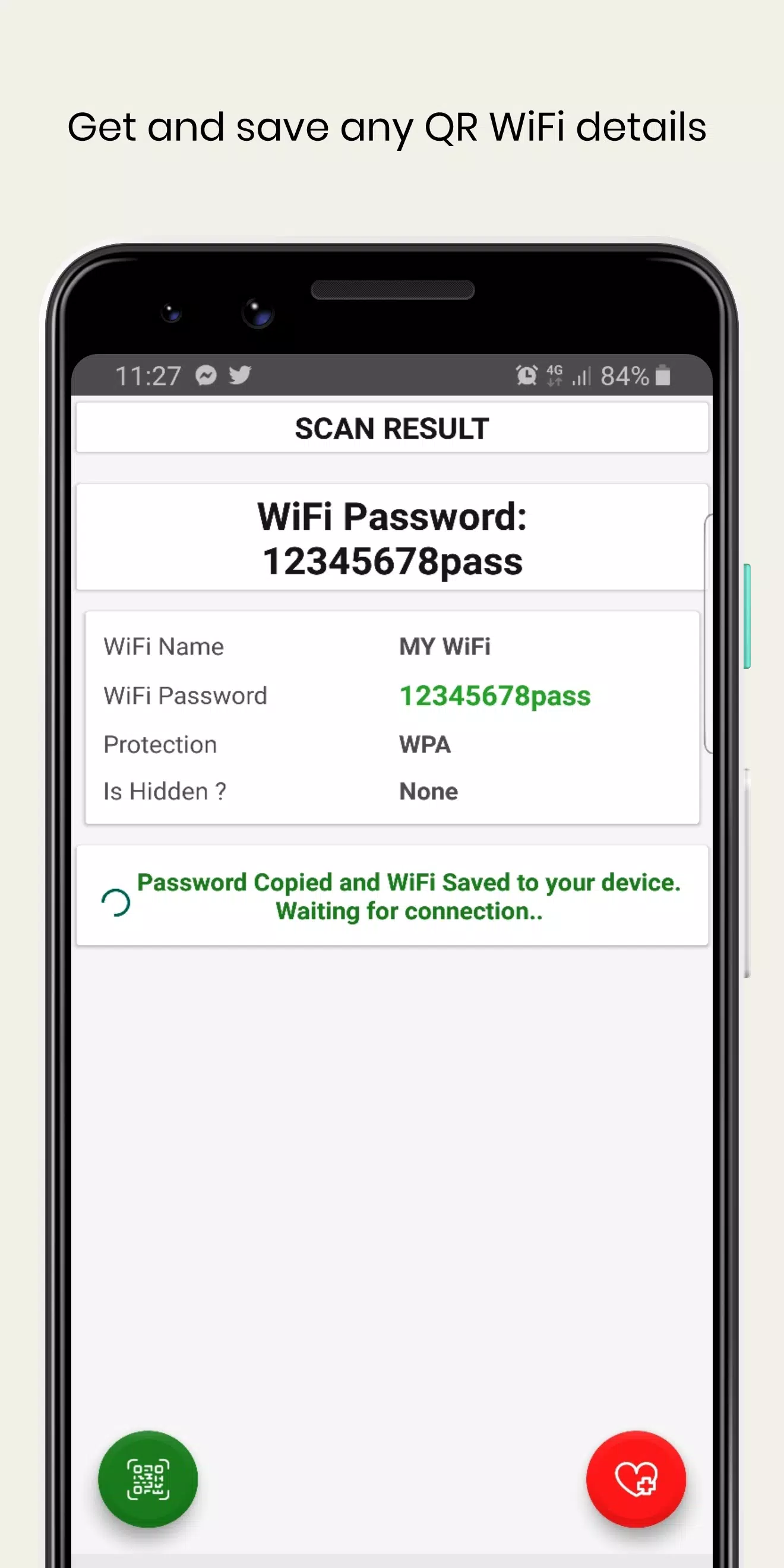 WiFi QrCode Password scanner Ảnh chụp màn hình 3
