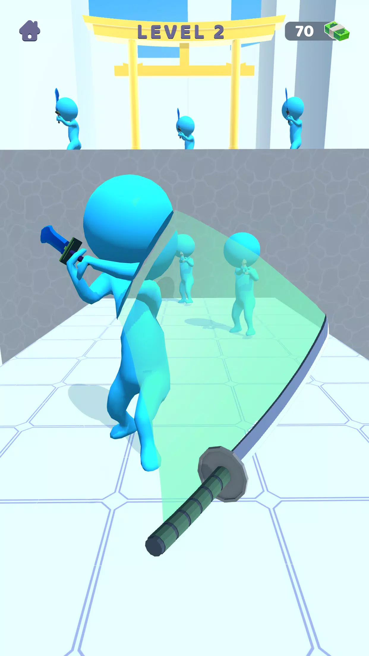 Sword Play! Ninja Slice Runner Tangkapan skrin 1