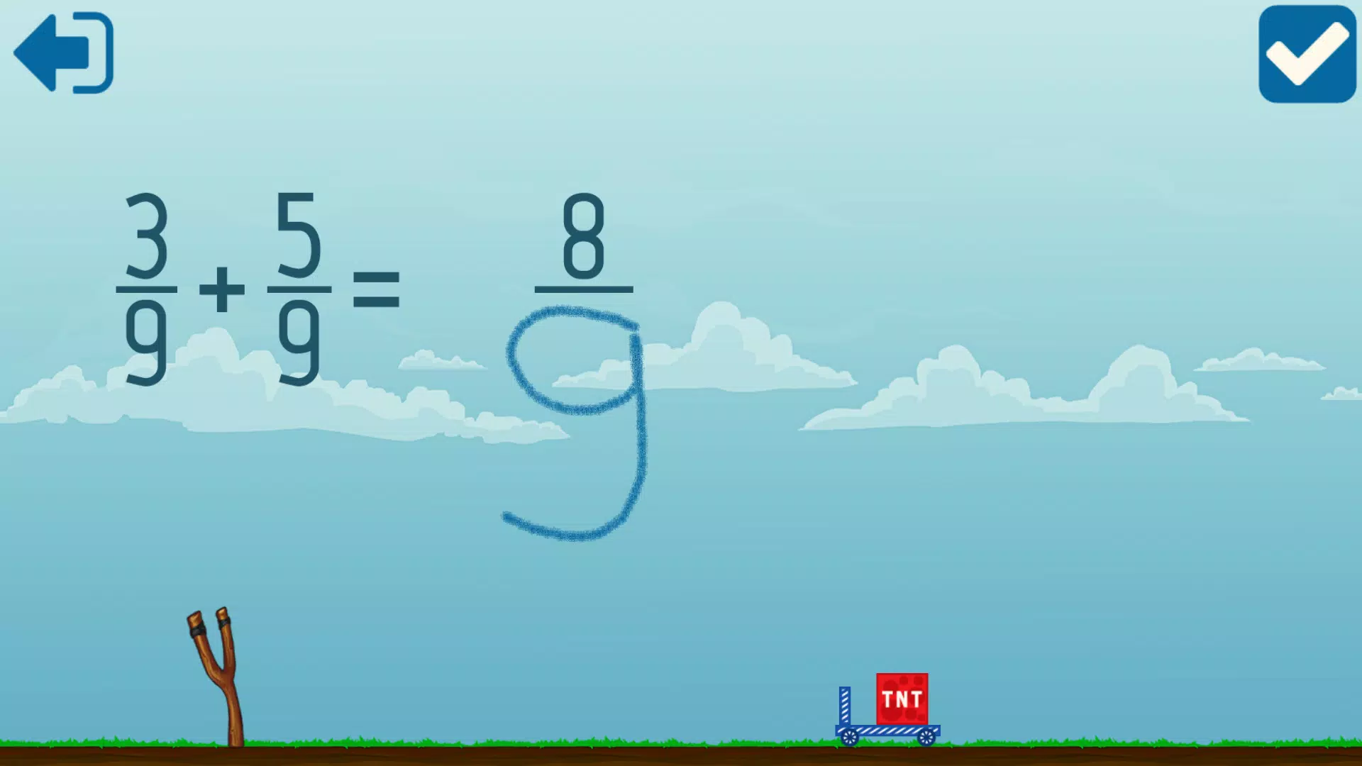 Adding Fractions Math Game Скриншот 4