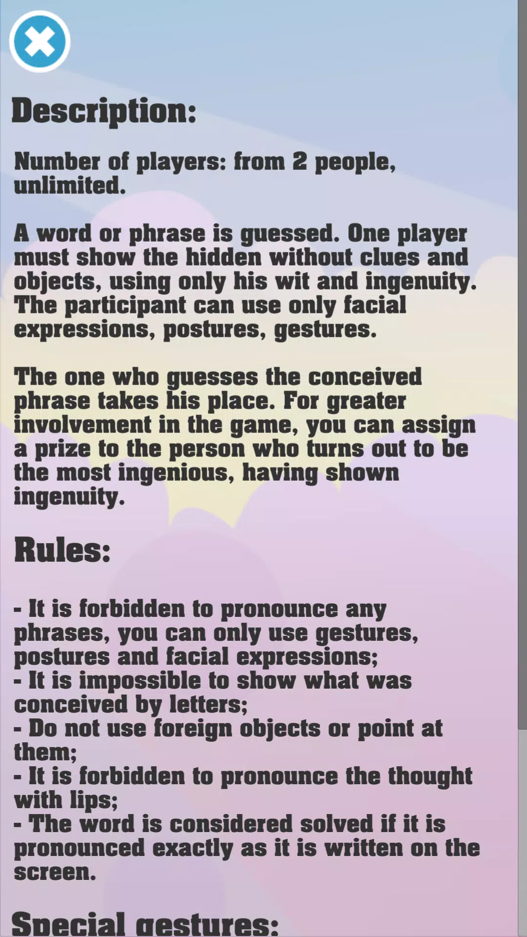 Show me: game for the party Tangkapan skrin 2