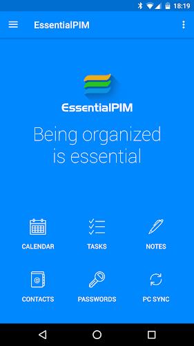 EssentialPIM - Your Organizer Ekran Görüntüsü 1