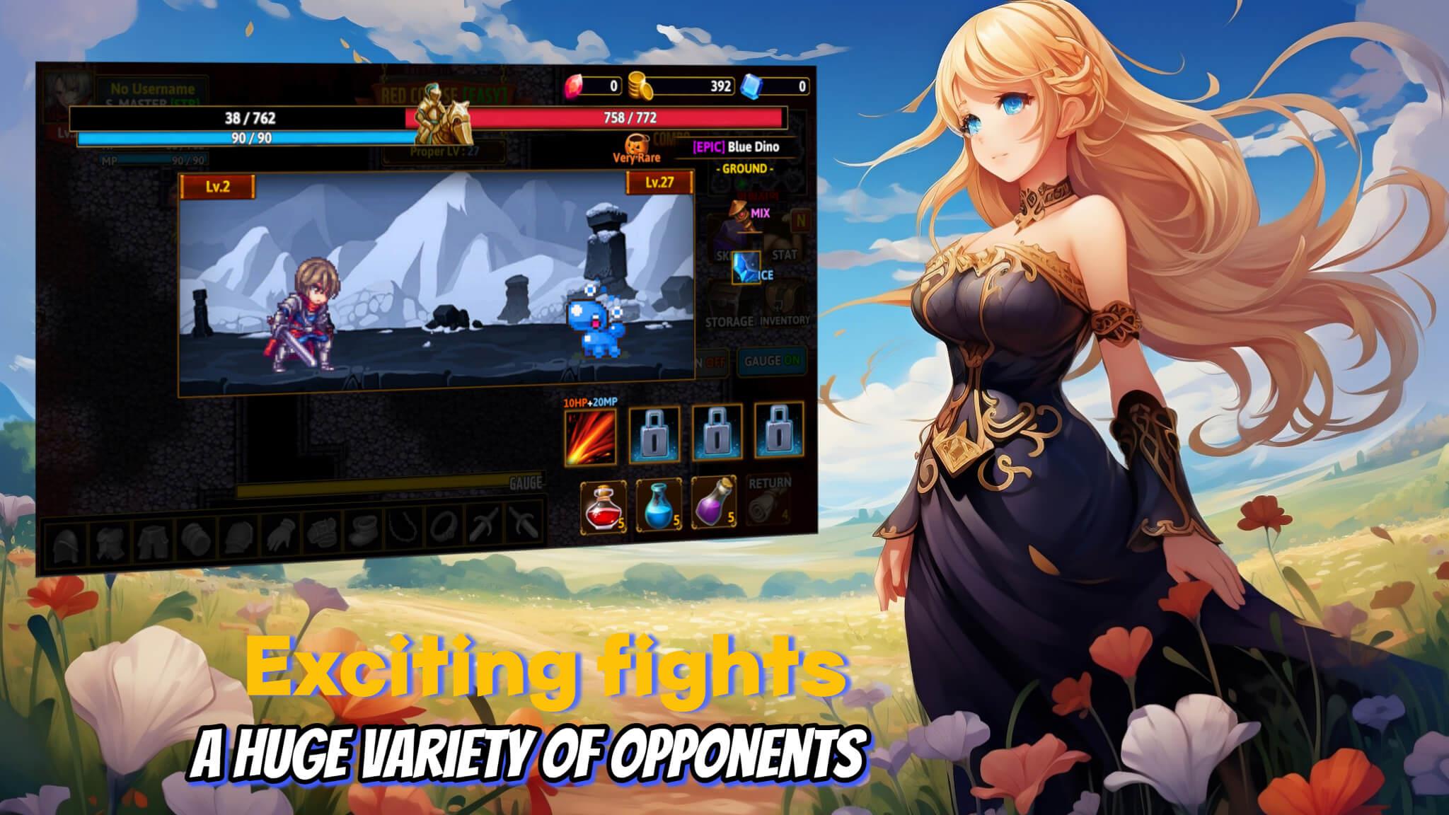 Darkside Dungeon roguelike rpg ဖန်သားပြင်ဓာတ်ပုံ 1