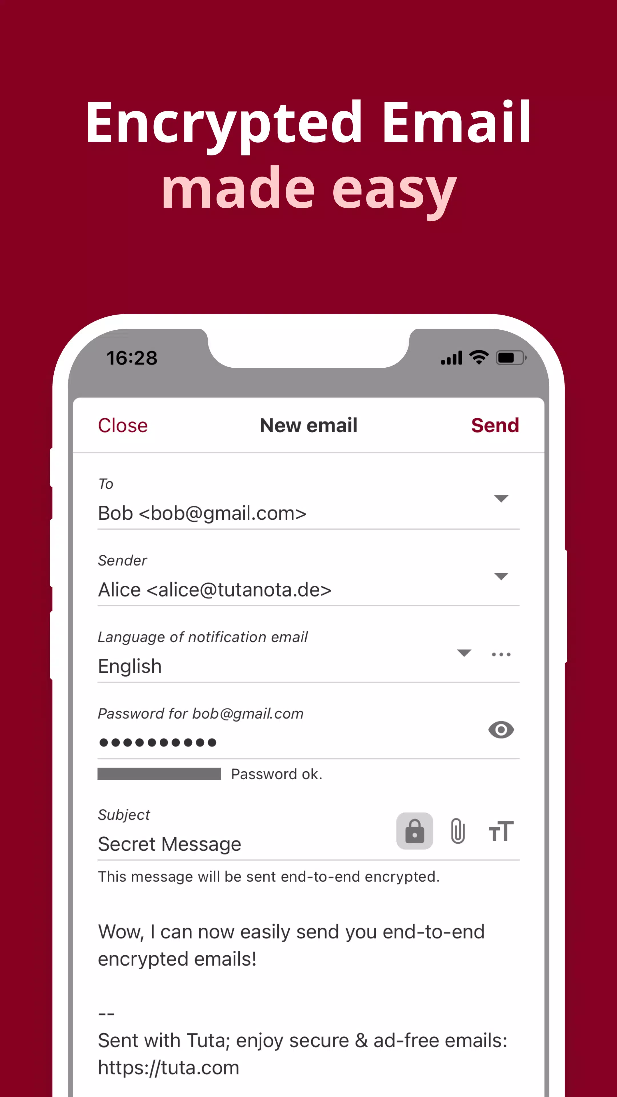 Private Encrypted Email Tuta Zrzut ekranu 2