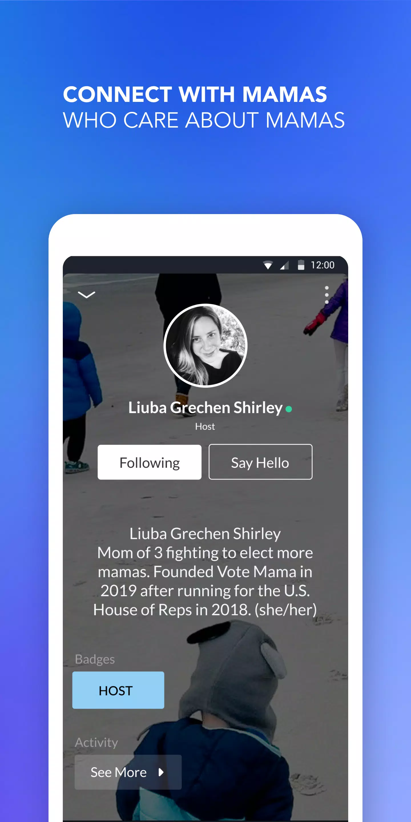 Schermata Vote Mama 1