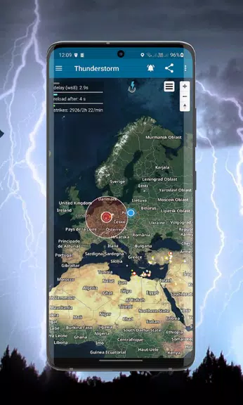 Thunderstorm- weather warnings 스크린샷 2