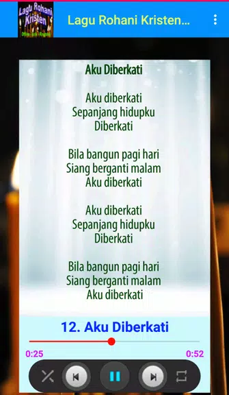 Lagu Rohani Kristen Offline Tangkapan skrin 3