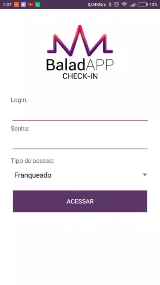 BaladAPP Check-In Captura de tela 1