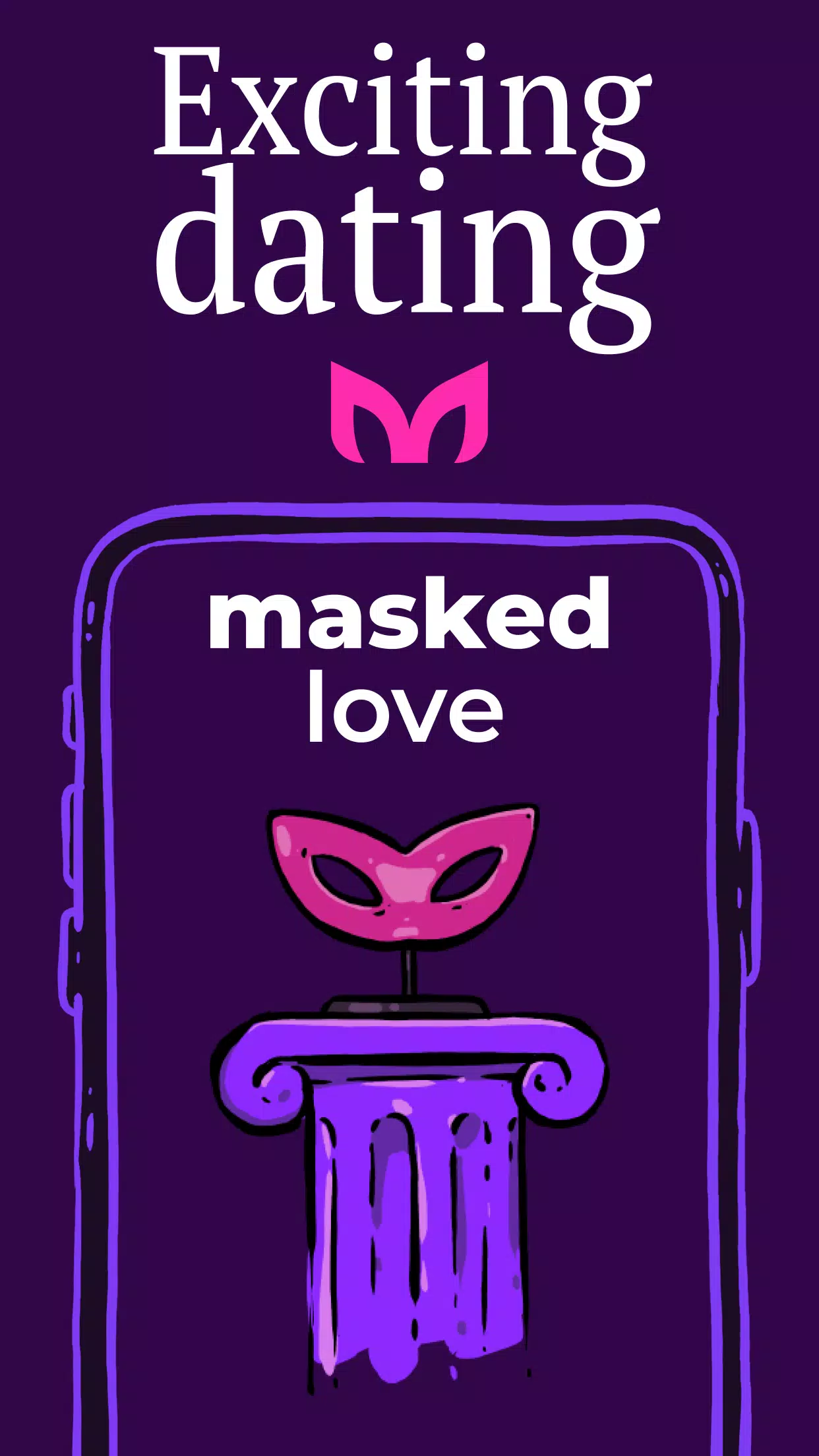 Masked Love - Anonymous dating Screenshot 1