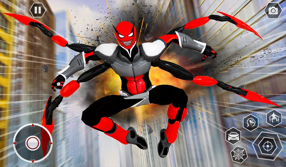 Black Spider Rope SuperHero Screenshot 2