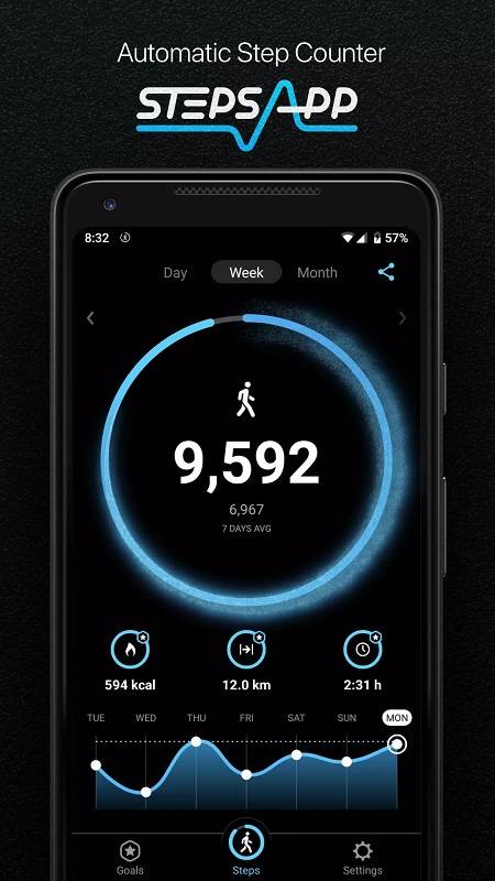 StepsApp Pedometer & Step Counter স্ক্রিনশট 1