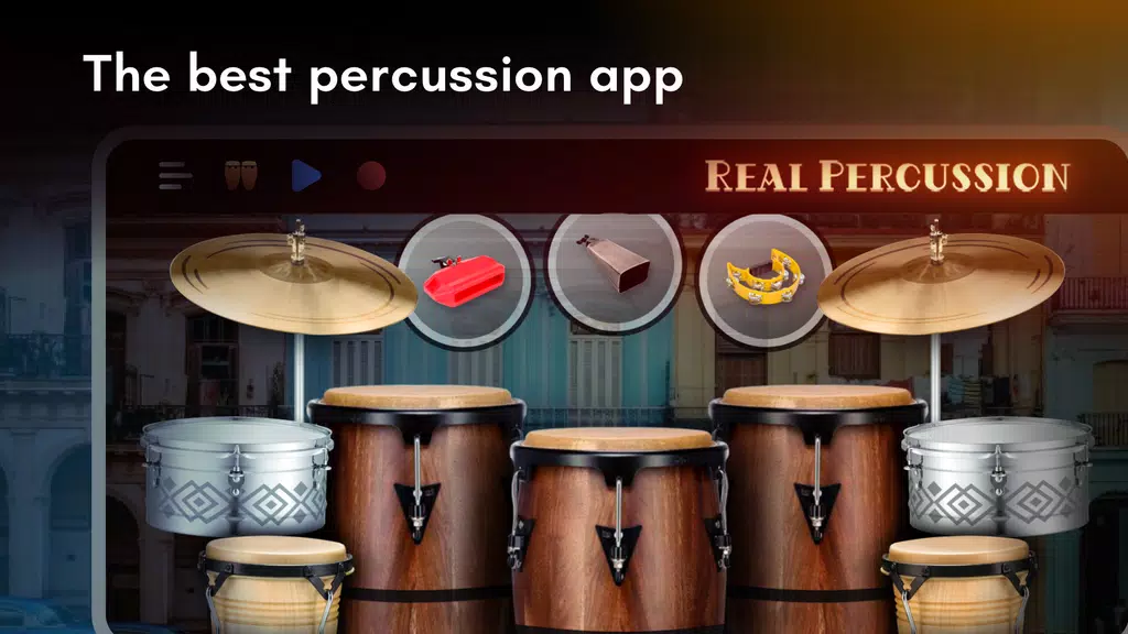 Real Percussion: drum set Screenshot 1
