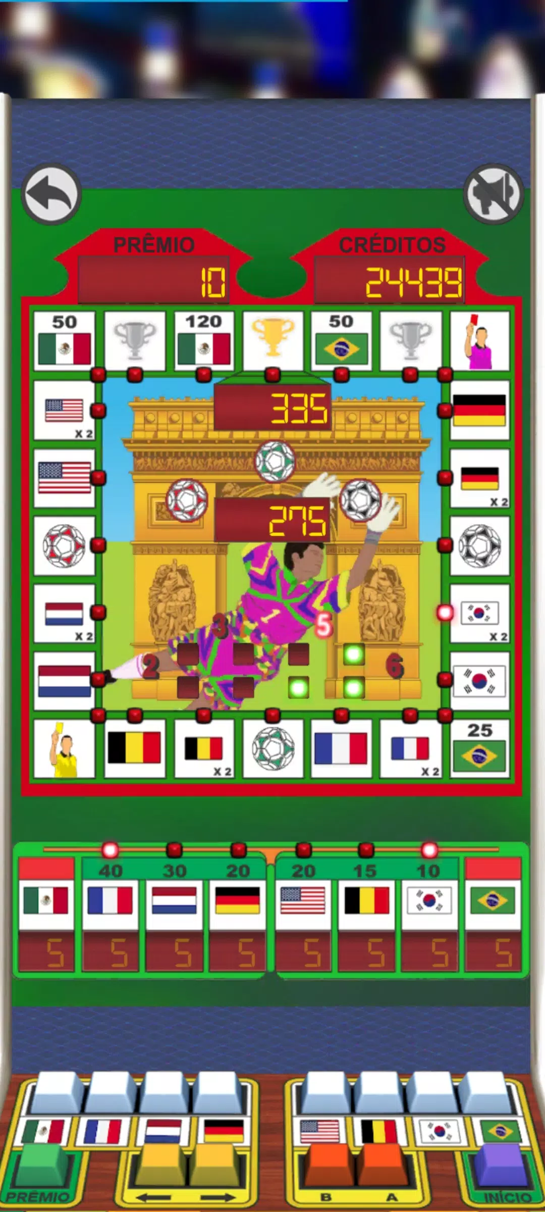 Football 98 Slot Machine Скриншот 3