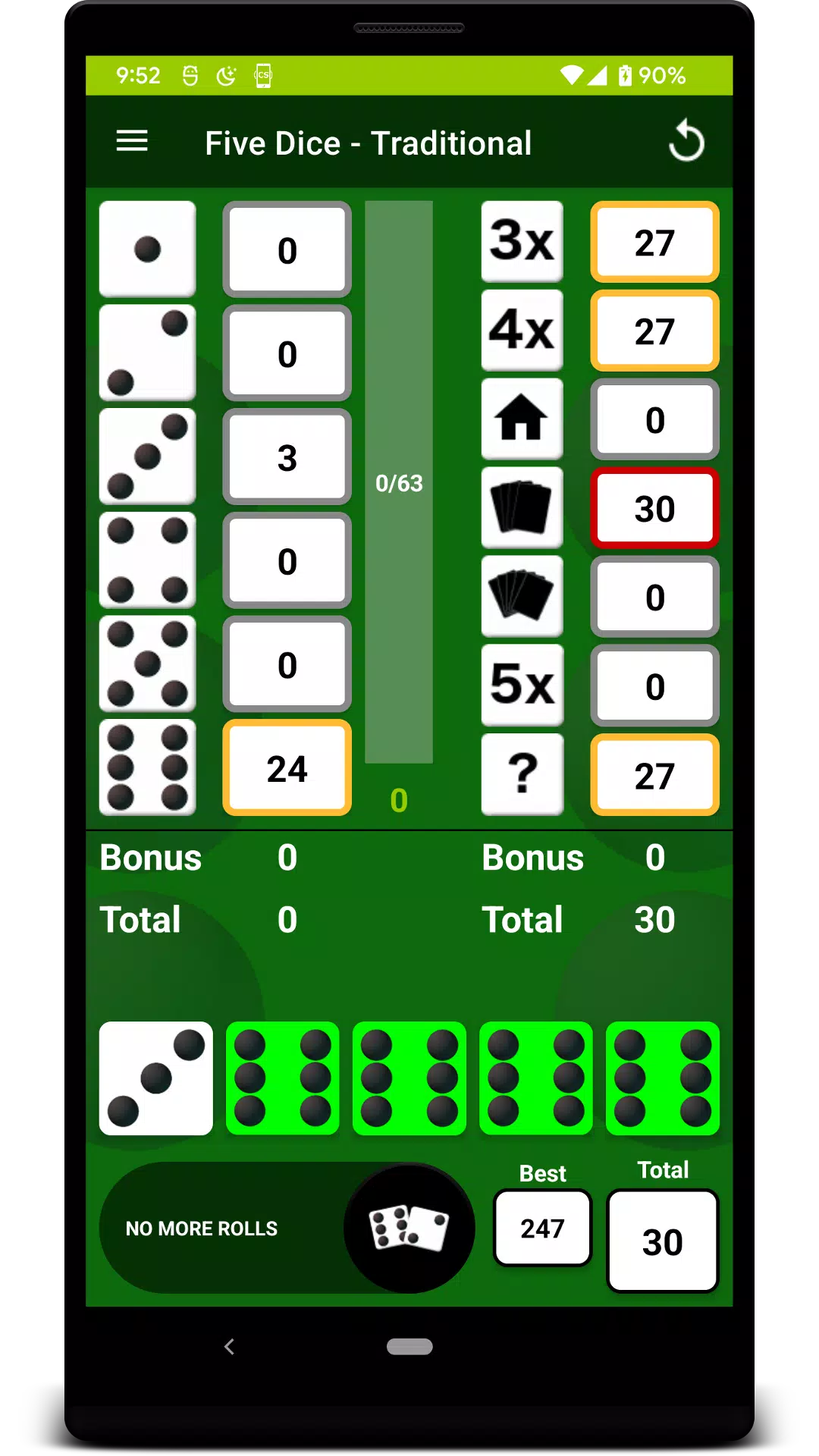 Five Dice Zrzut ekranu 1